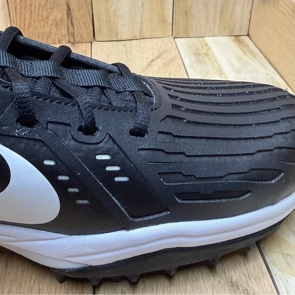 Nike Zoom Force Savage Pro 3 Shark Football Cleats Black/White FJ8163-002 Sz 14